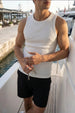 Ribbed Tank Top - White