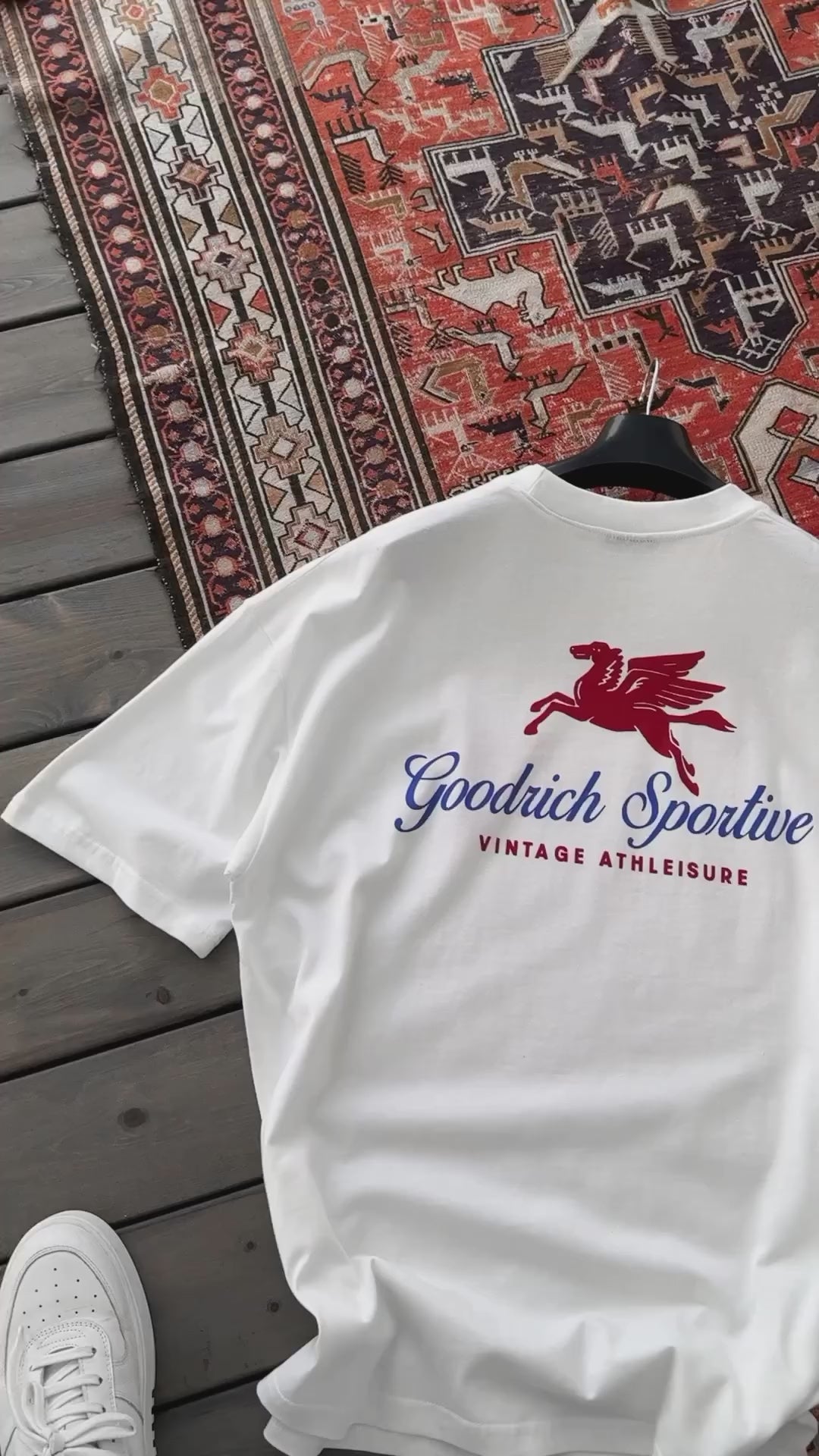 White "Good rich" Printed Oversize T-Shirt