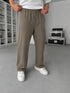 Soft Wide-Leg Pants – Taupe front view