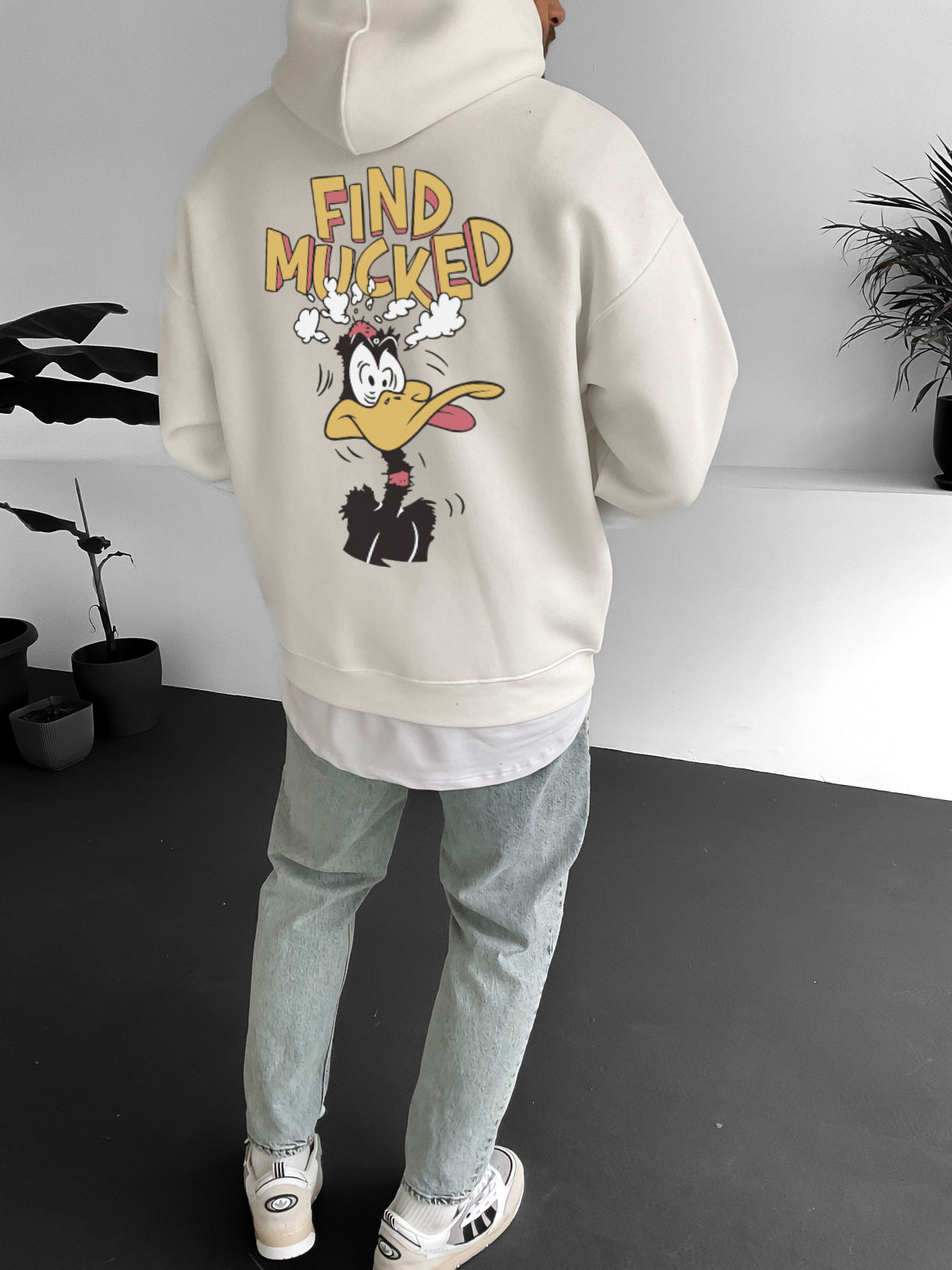 Off-White "find-mucked" Printed Oversize Hoodie