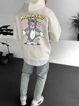 Off-White "month-end" Printed Oversize Hoodie Broek